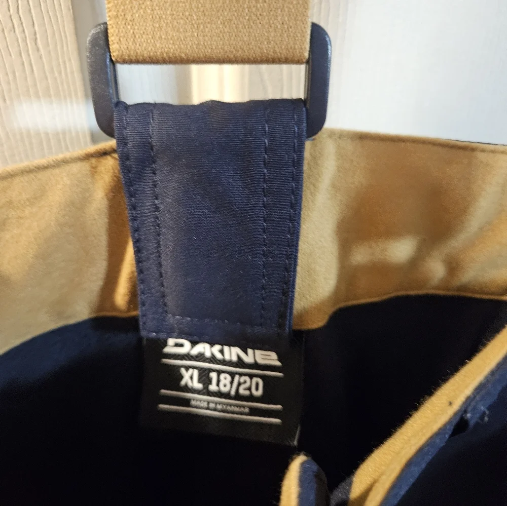 DAKINE YOUTH CONVERTIBLE SNOWPANT: BLUE: NEW WITH TAGS: XL (18/20)